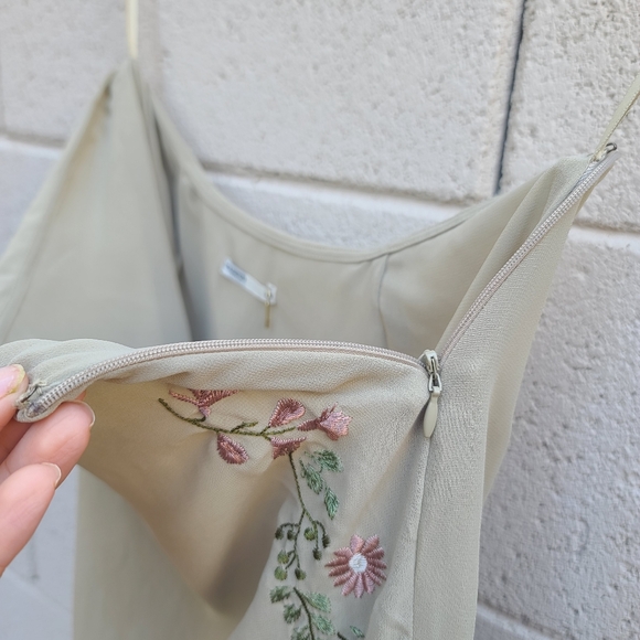 House of CB | Lailah Embroidered Floral Maxi Skirt Artichoke Size XS *Skirt Only - Picture 7 of 11